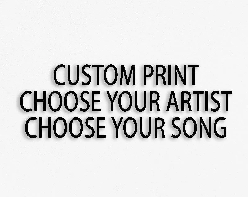 CUSTOM PRINT Typography