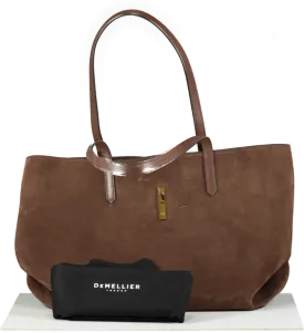 De Melllier Brown Mocha Tokyo Suede Bag One Size