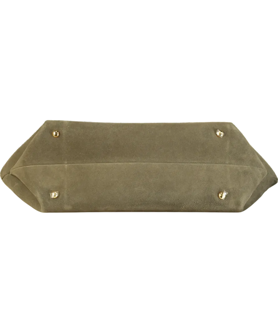 Demellier Green Tokyo Suede Tote Bag