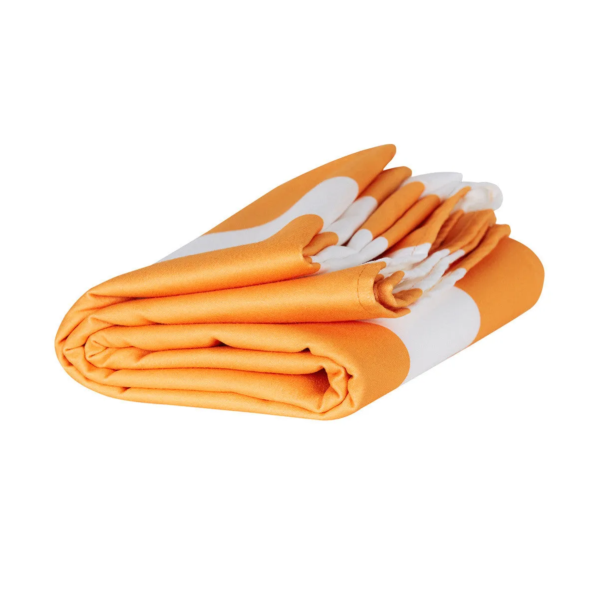Dock & Bay Beach Towel Cabana Collection XL 100% Recycled Ipanema Orange