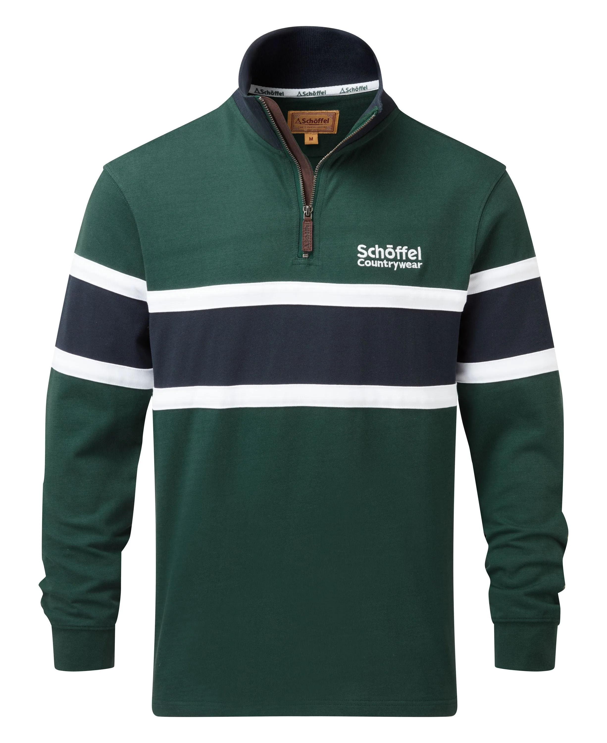 Exmouth Heritage 1/4 Zip - Pine Green