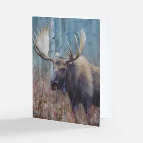 Fall Moose Notecard