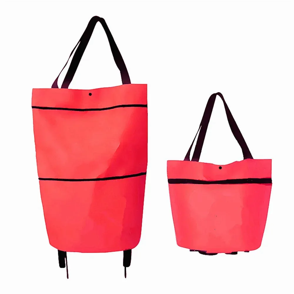 Foldable Shopping Cart with Wheels