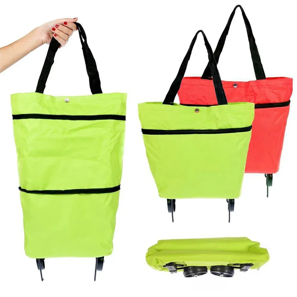Foldable Shopping Cart with Wheels