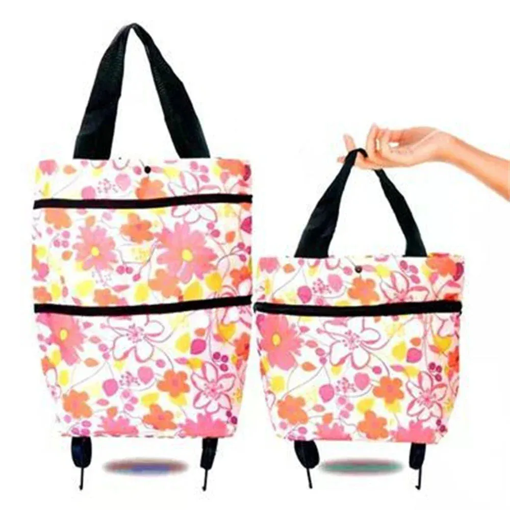 Foldable Shopping Cart with Wheels