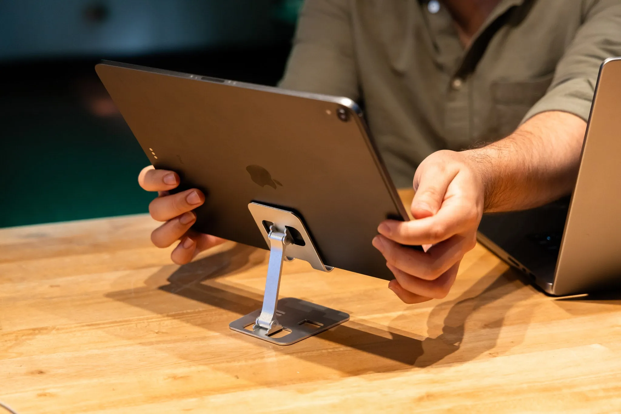 Folding Media Stand