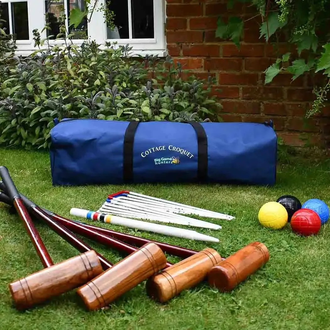 Garden Croquet Set - Cottage 4 Player - Great For Beginners