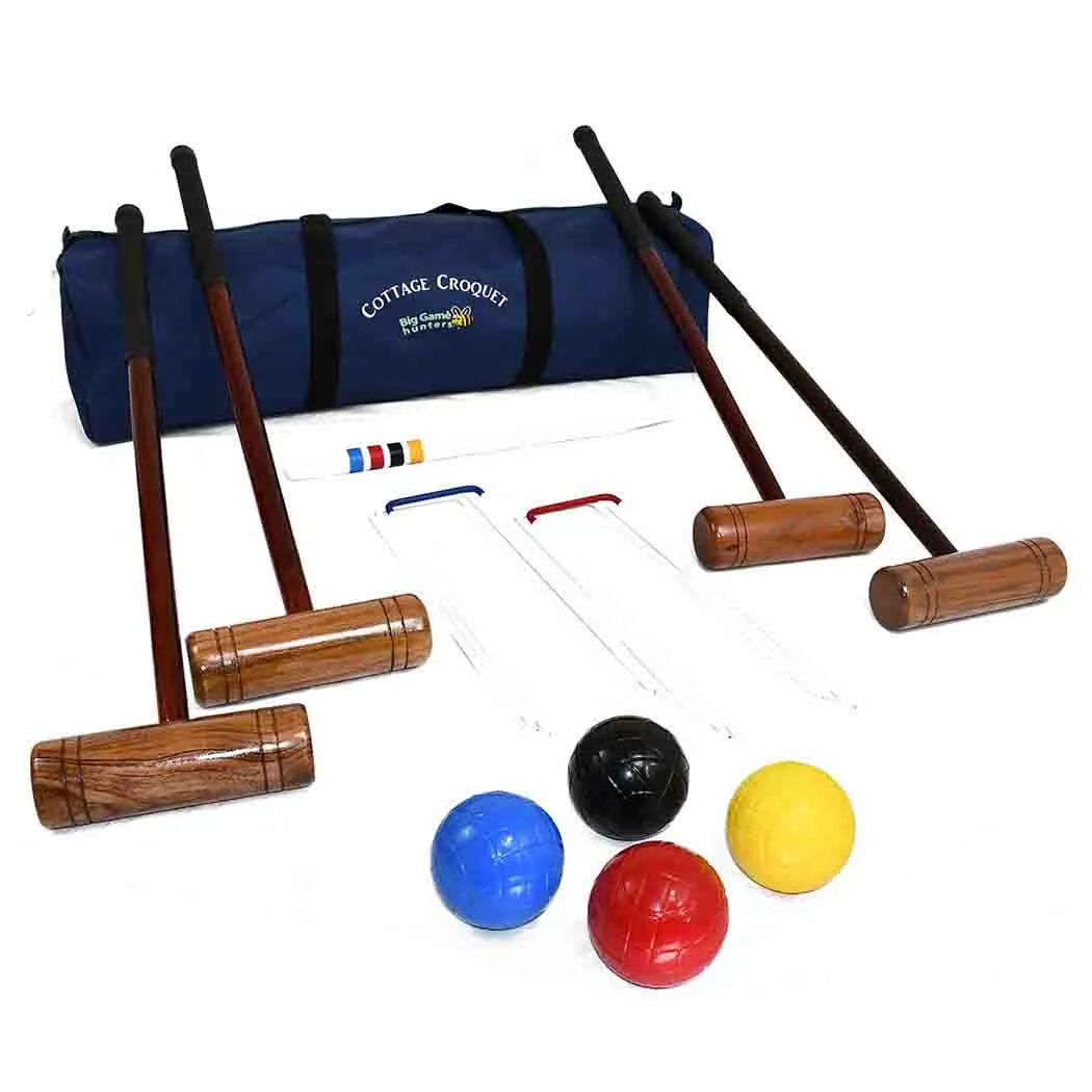 Garden Croquet Set - Cottage 4 Player - Great For Beginners