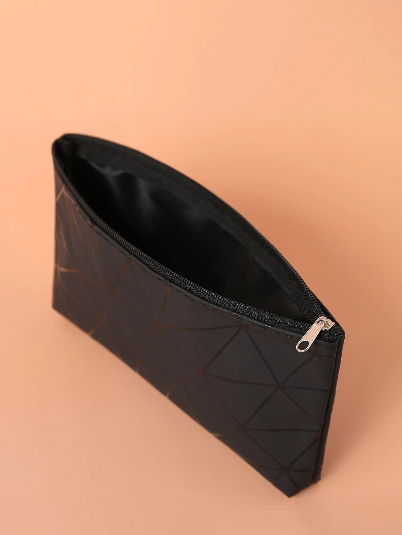 Geometric Makeup Bag Cosmetic Organizer Toiletries Bag Makeup Organizer Zip