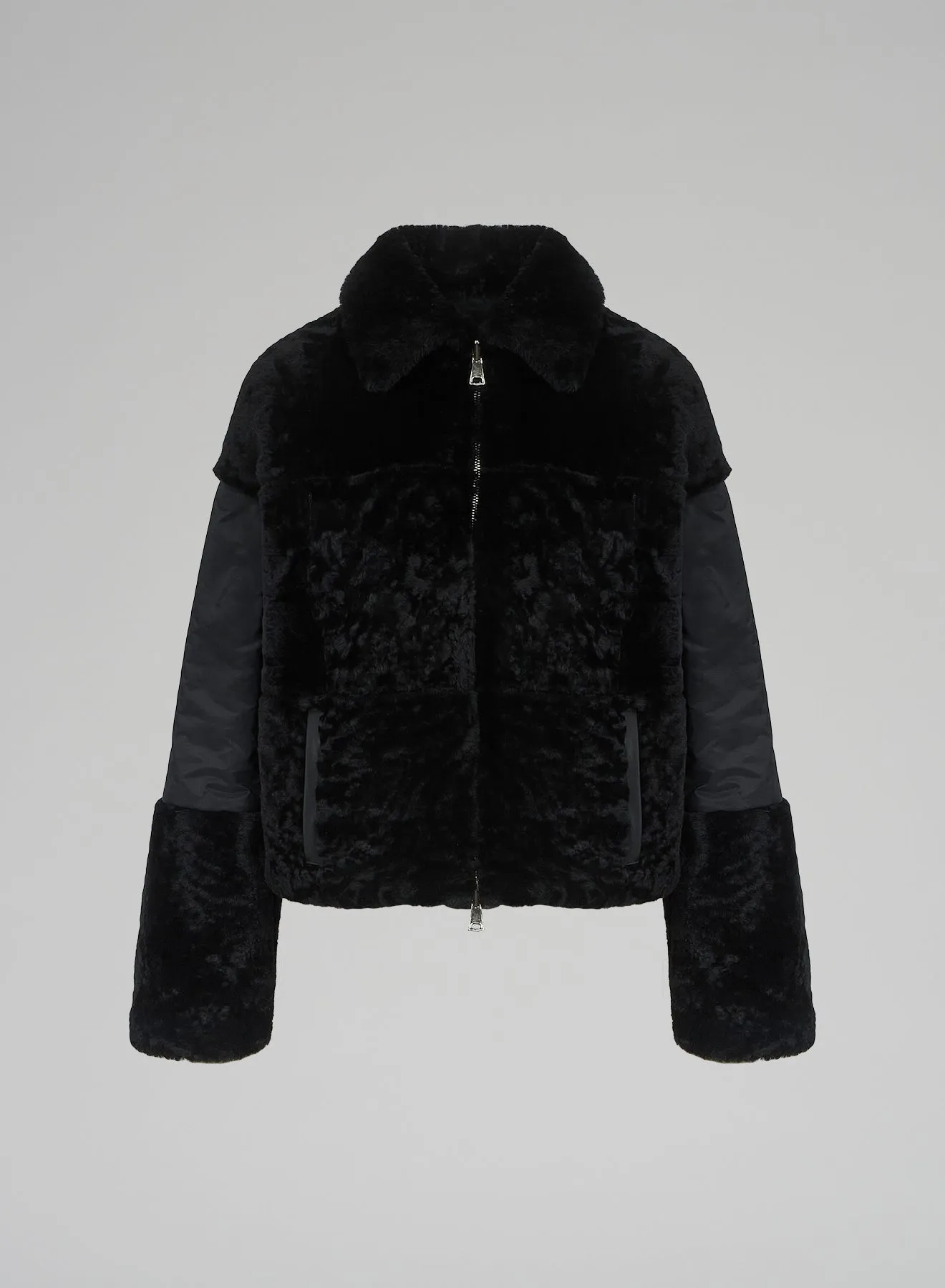 GIACCA IN NYLON E MONTONE