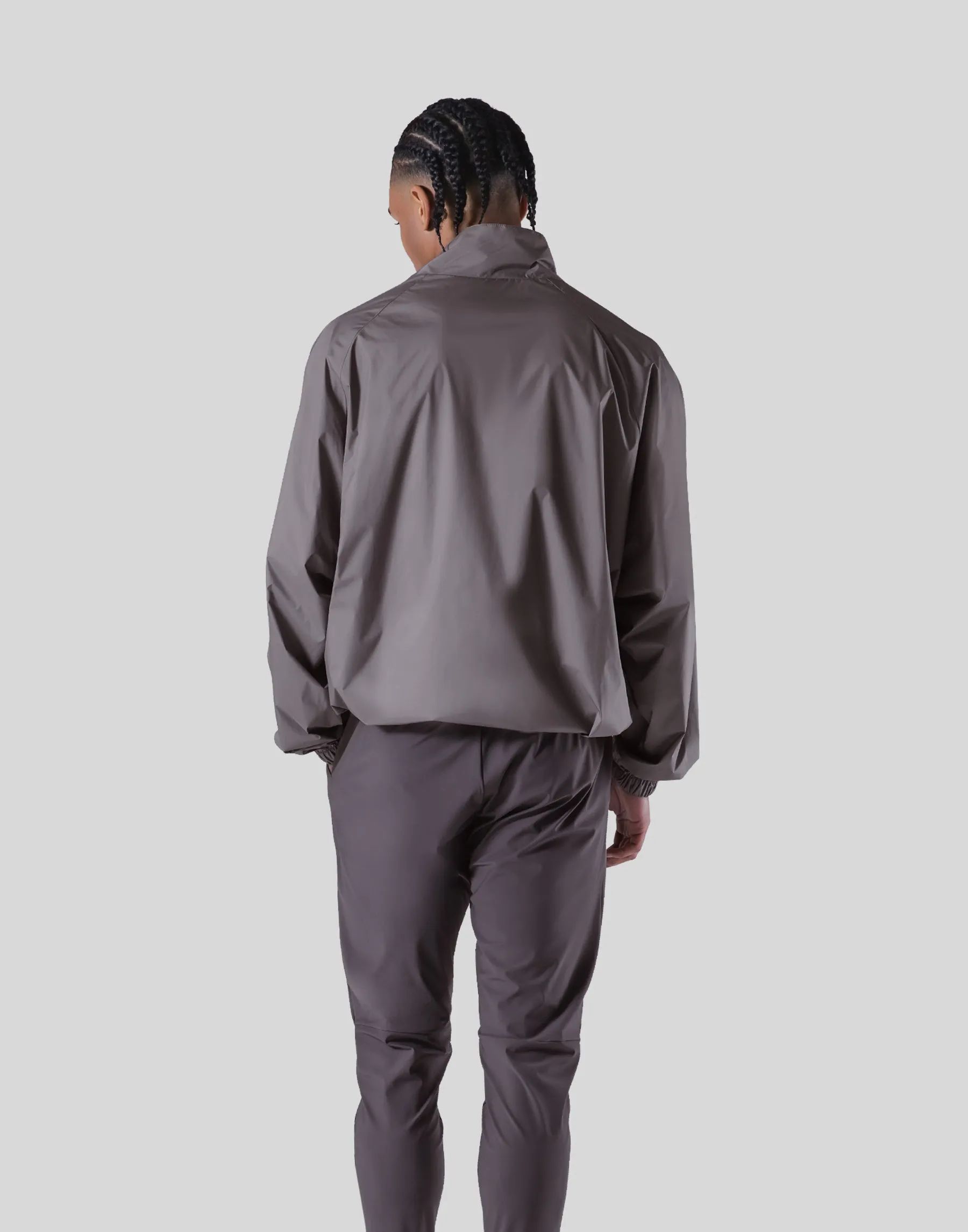 GÝM Nylon Zip Up Jacket - Grey