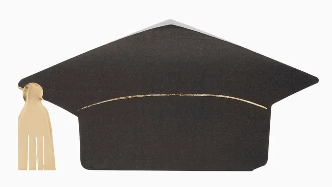 Graduation Cap Shaped Paper Napkin
