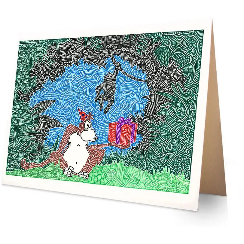 Greeting Card - Birthday Monkey
