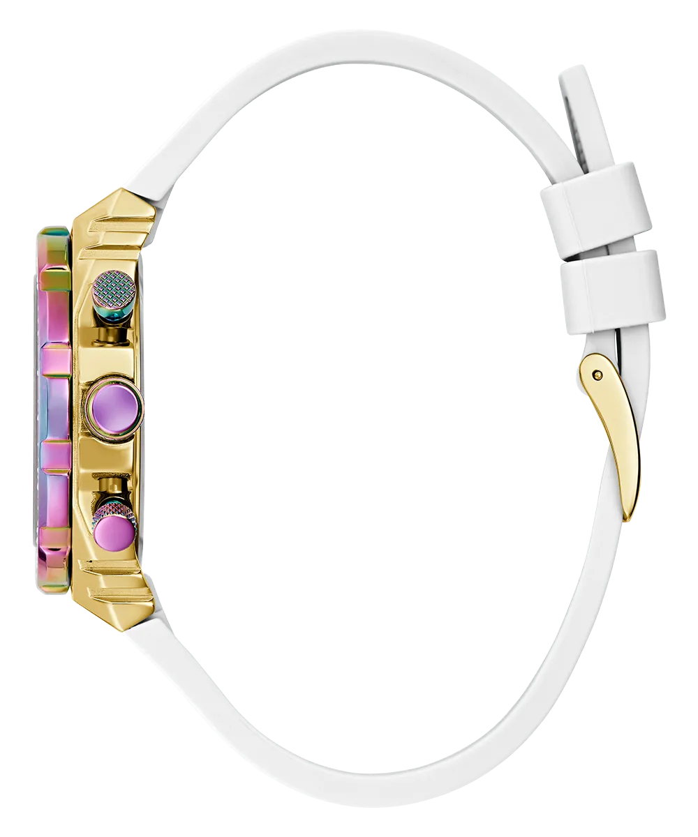 GUESS Ladies White 2-Tone Multi-function Watch
