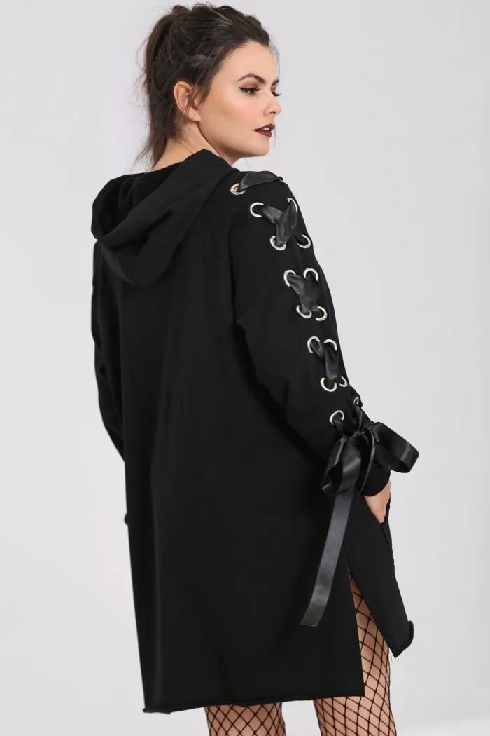 Hell Bunny Medusa Oversized Hoodie Dress from the Loungewear Collection