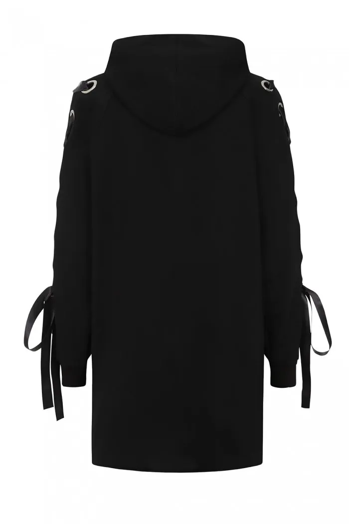 Hell Bunny Medusa Oversized Hoodie Dress from the Loungewear Collection