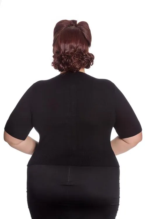 Hell Bunny Wendi Cardigan in Black