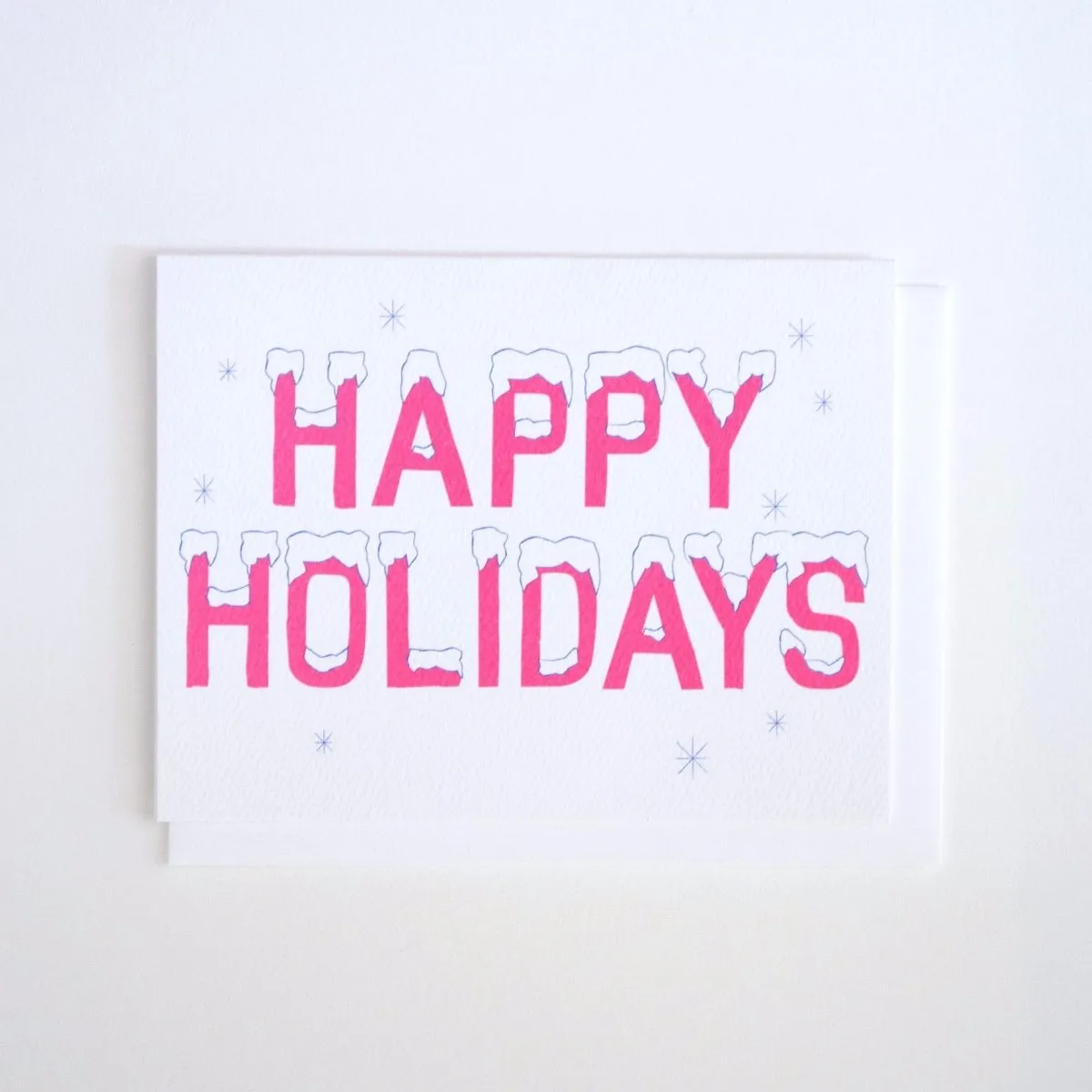 Icy Happy Holidays Card