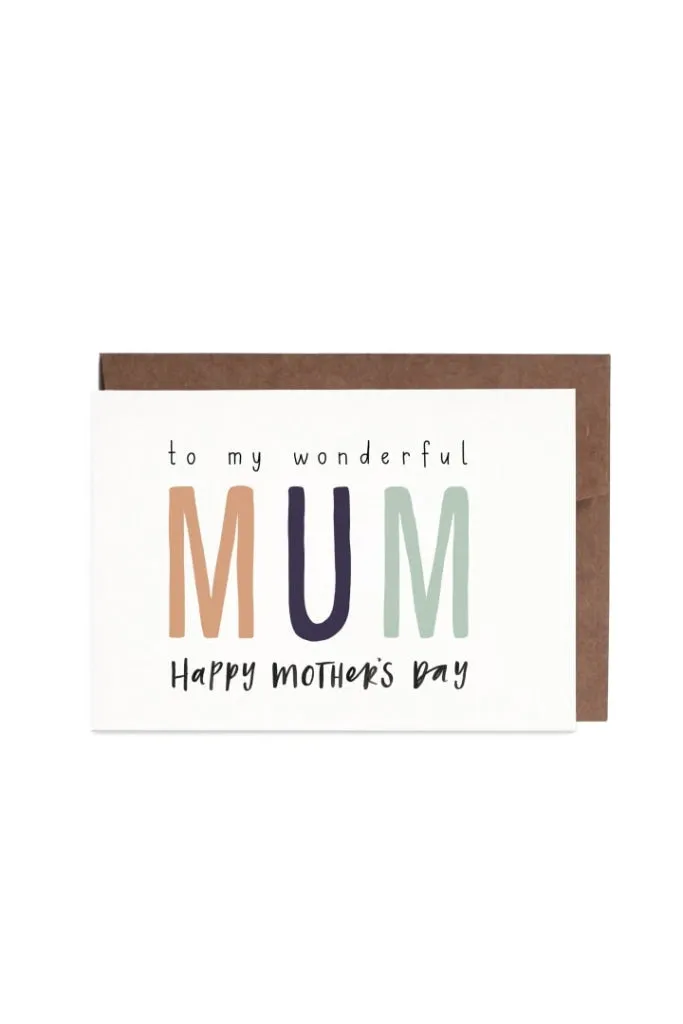 In The Daylight - Wonderful Mum Mother's Day - Greeting Card
