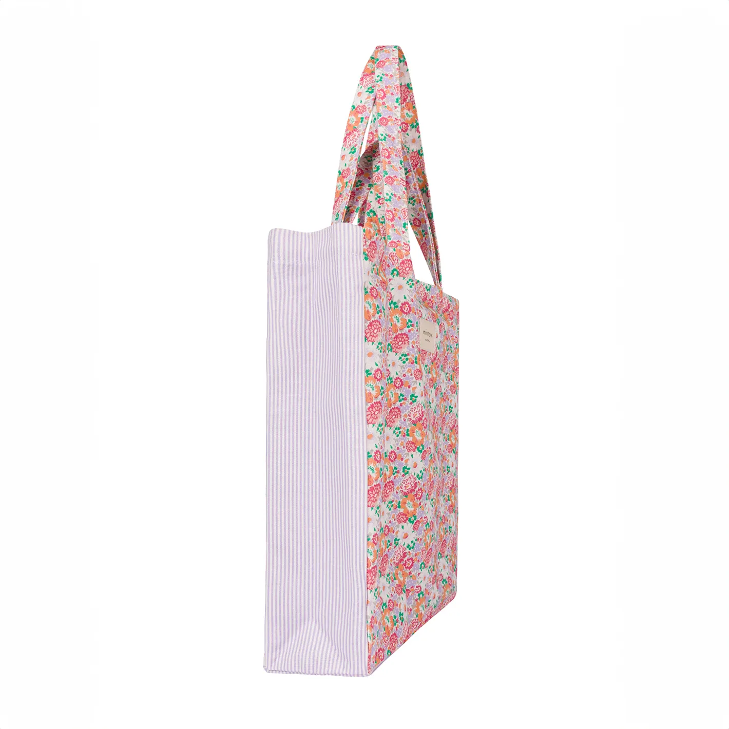 island blossom canvas tote
