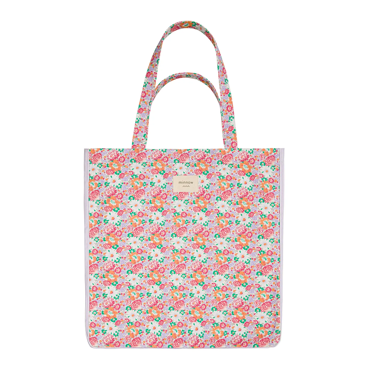 island blossom canvas tote
