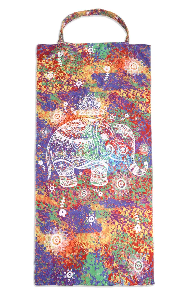 JTB002-18 2 in 1 Elephant Pattern Beach Towel & Beach Bag