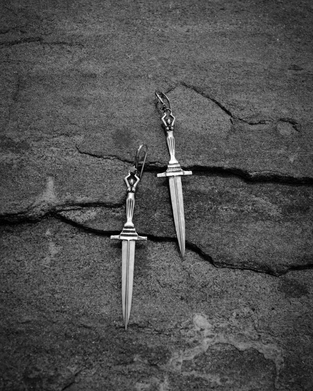 Large Dagger Earrings