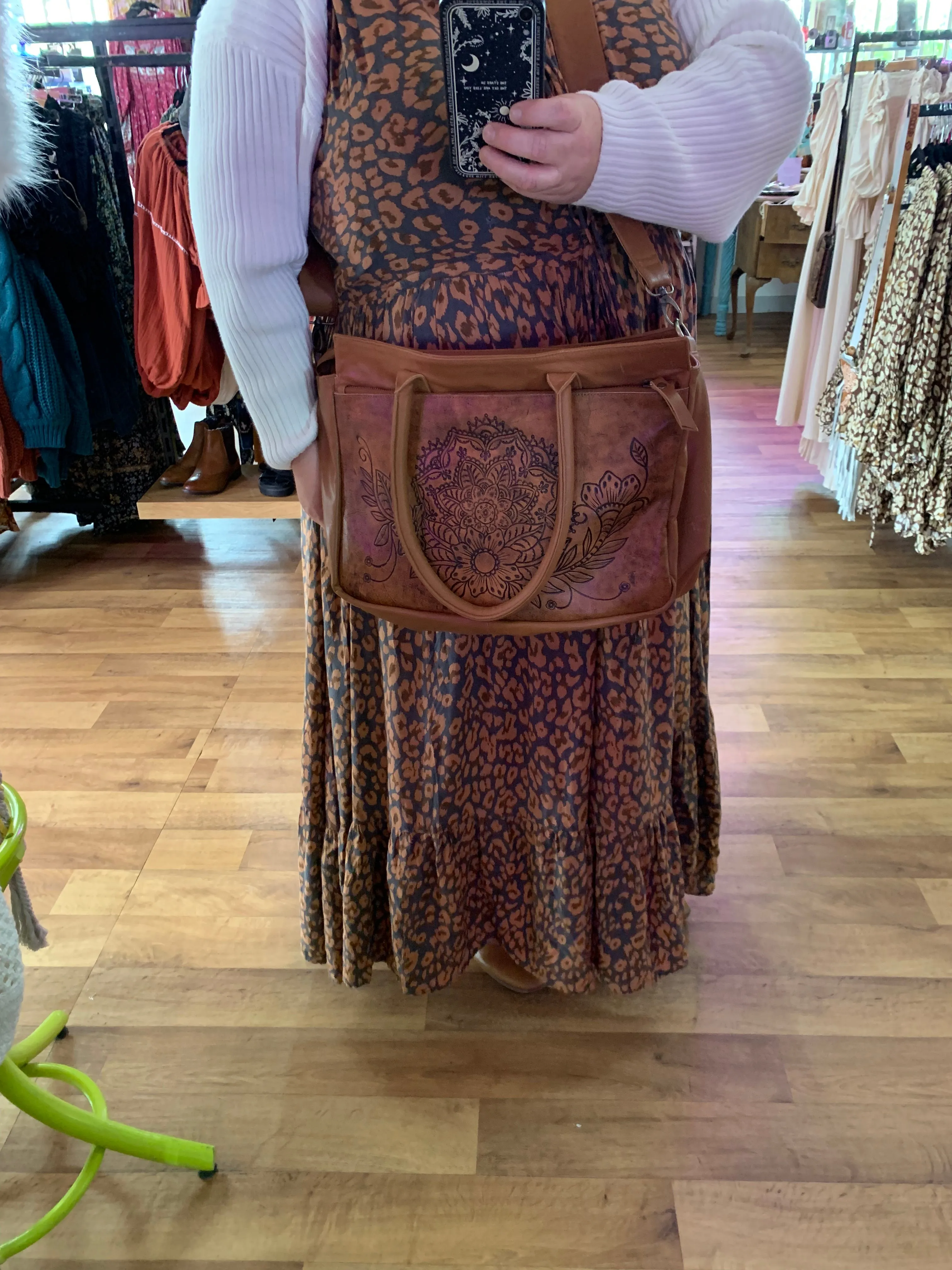 Large Leather Embossed Bag preorder