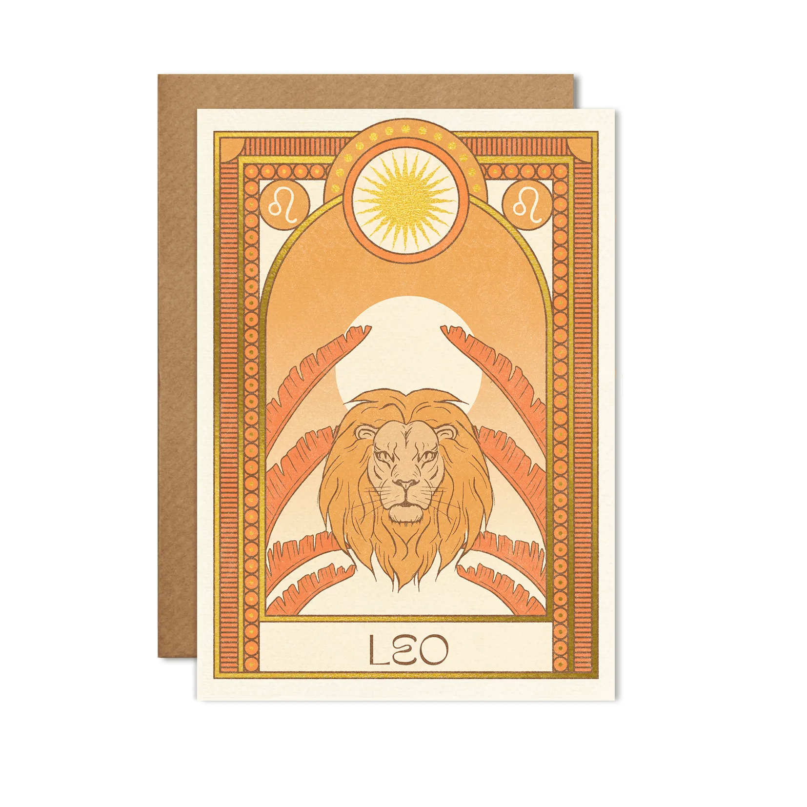 Leo Zodiac Card