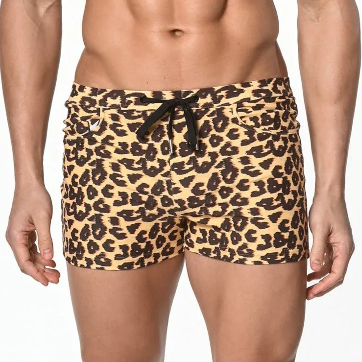 LEOPARD COAST SWIM SHORT