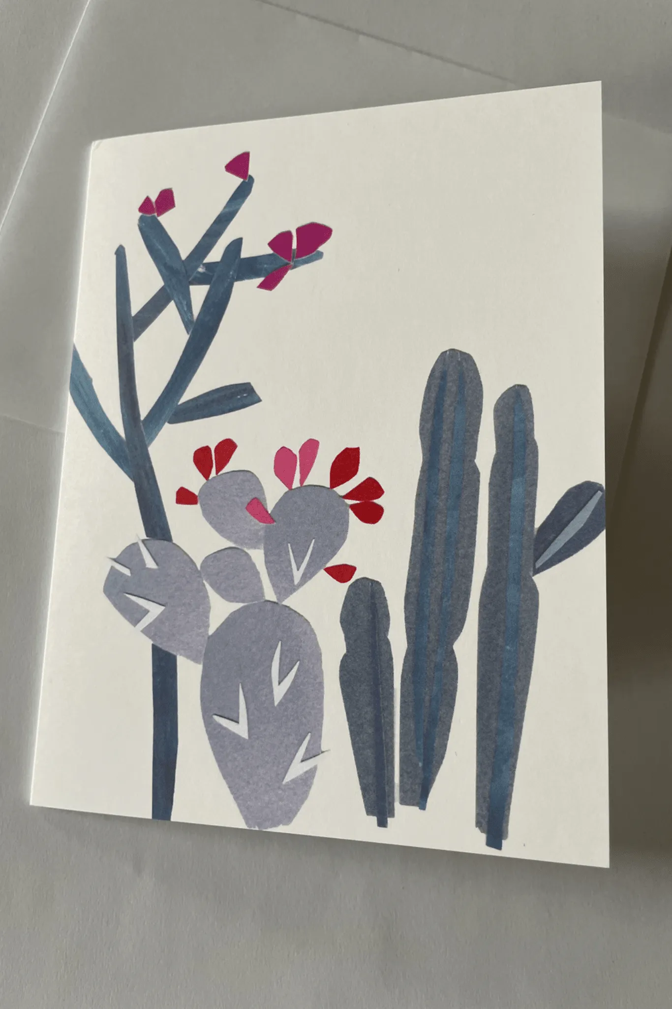 Llubav Blue Cactus Notecard