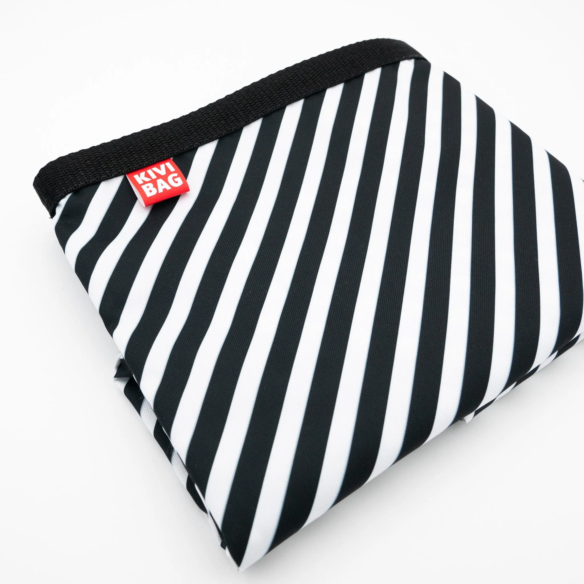 Lunch Bag Large (Striped B&W)
