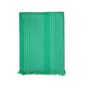Madam Stoltz Green Striped Hammam Towel