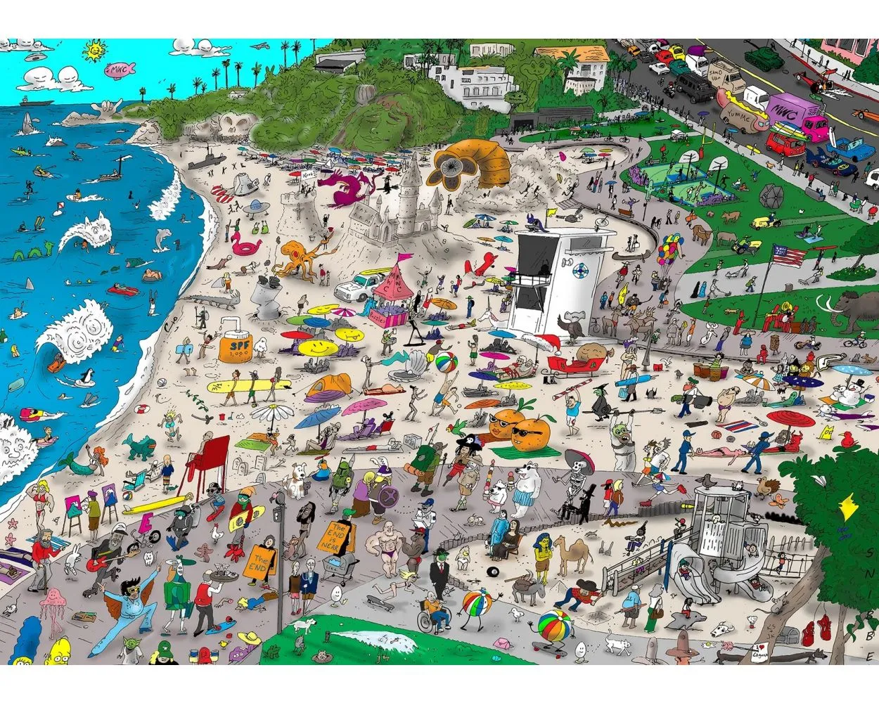 MAIN BEACH LAGUNA JIGSAW PUZZLE