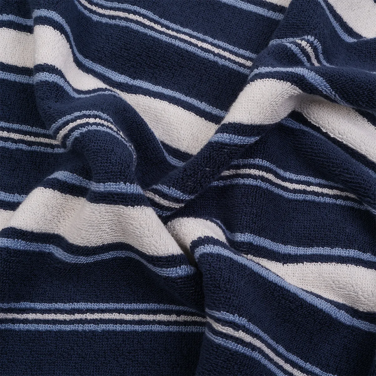 Marina Blue Shoreham Stripe Cotton Towels