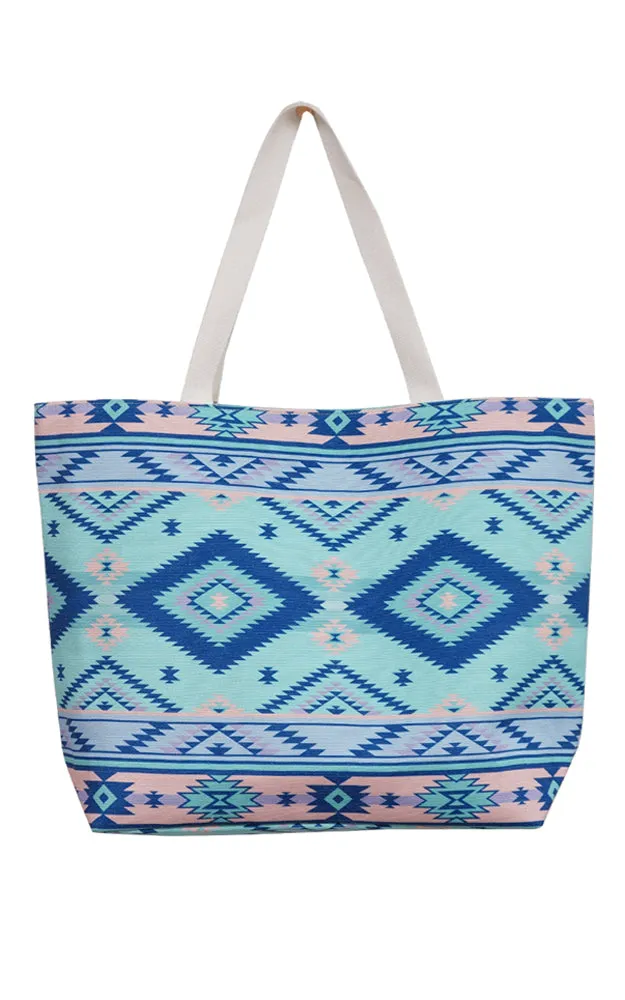 MB0140 Colorful Tribal Pattern Tote Bag