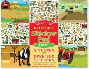 Melissa & Doug Reusable Sticker Pad – Farm