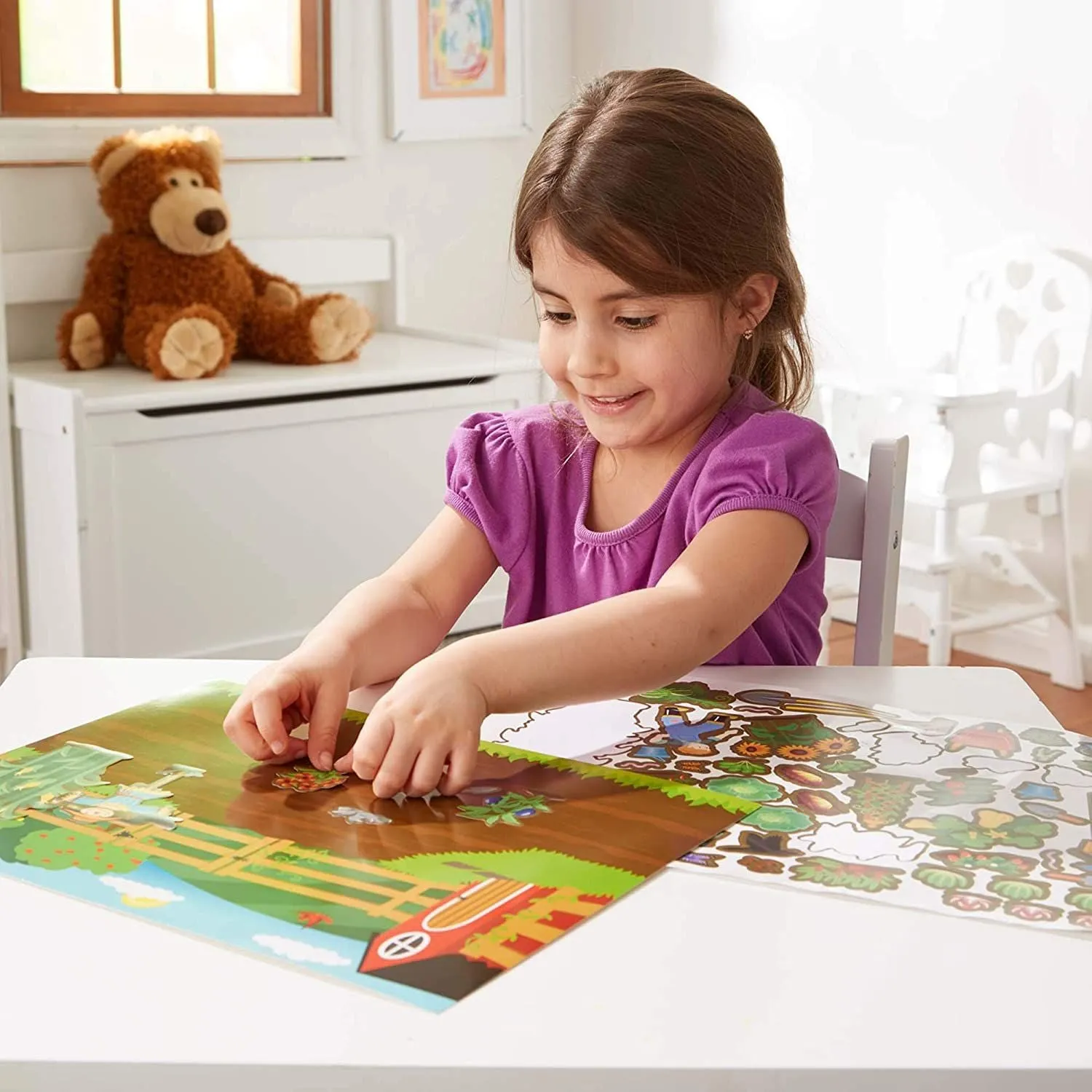 Melissa & Doug Reusable Sticker Pad – Farm