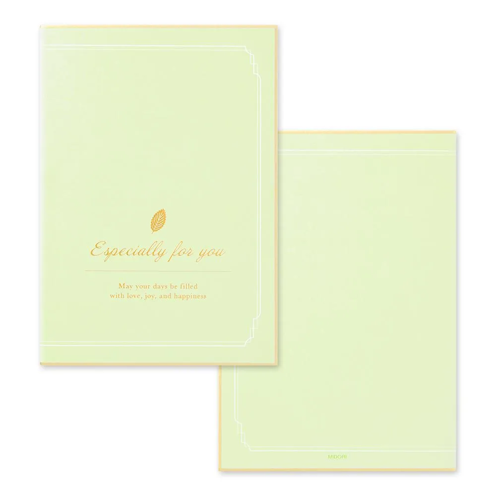 Midori Folded Signature Board B6 With Envelope - Tree