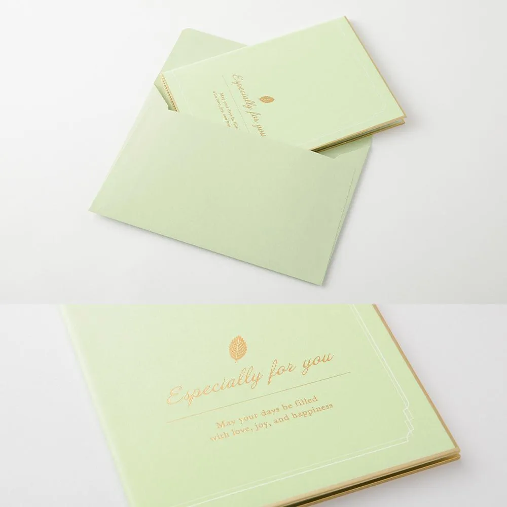Midori Folded Signature Board B6 With Envelope - Tree