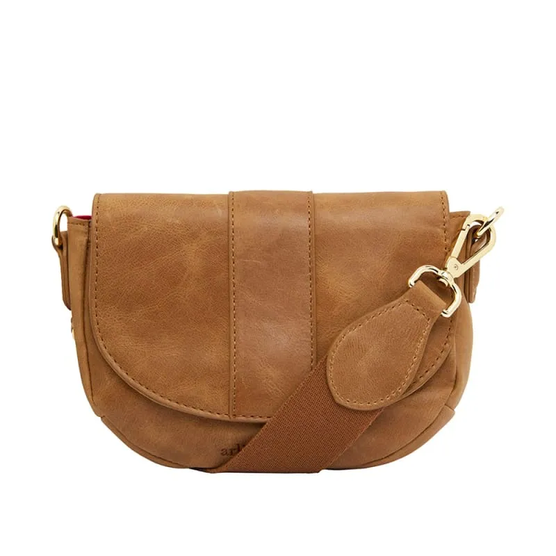 Mini Zara Saddle Bag Vintage Tan