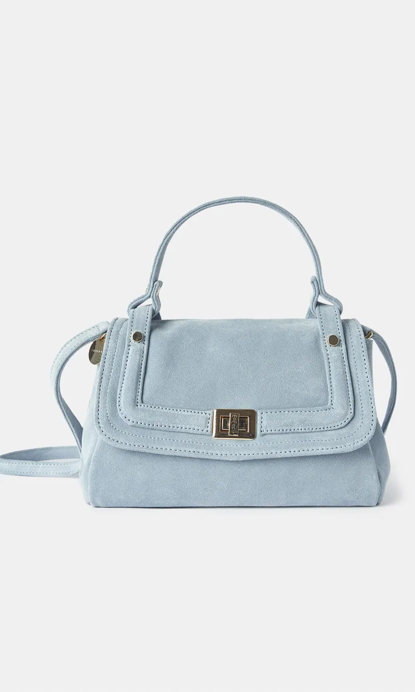Momoni Flore Suede Bag -  Dusty blue
