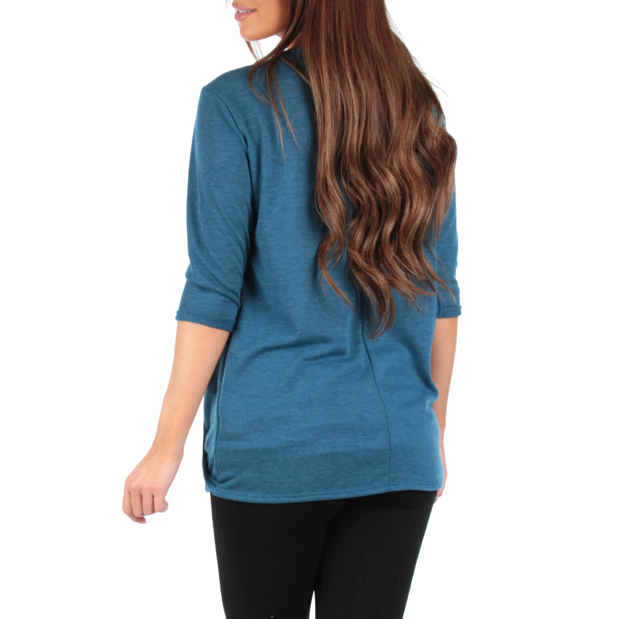 Mother Bee Maternity Criss Cross Maternity and Nursing Wrap Tunic