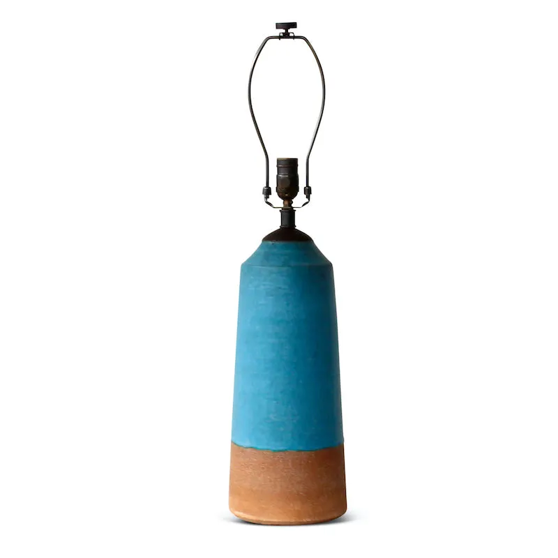 Natan Moss Blue Color Block Lamp