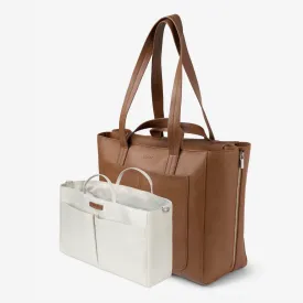 NEW Ida Tote   Work Bag Organiser (Vegan) Tan