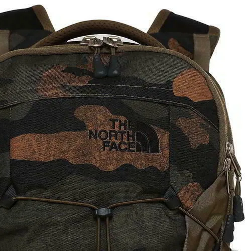 North Face Borealis Mens Womens Green Backpack Rucksack Bag 15" Laptop Sleeve