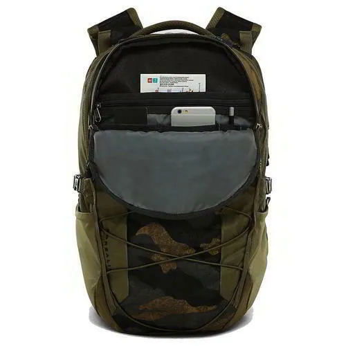 North Face Borealis Mens Womens Green Backpack Rucksack Bag 15" Laptop Sleeve