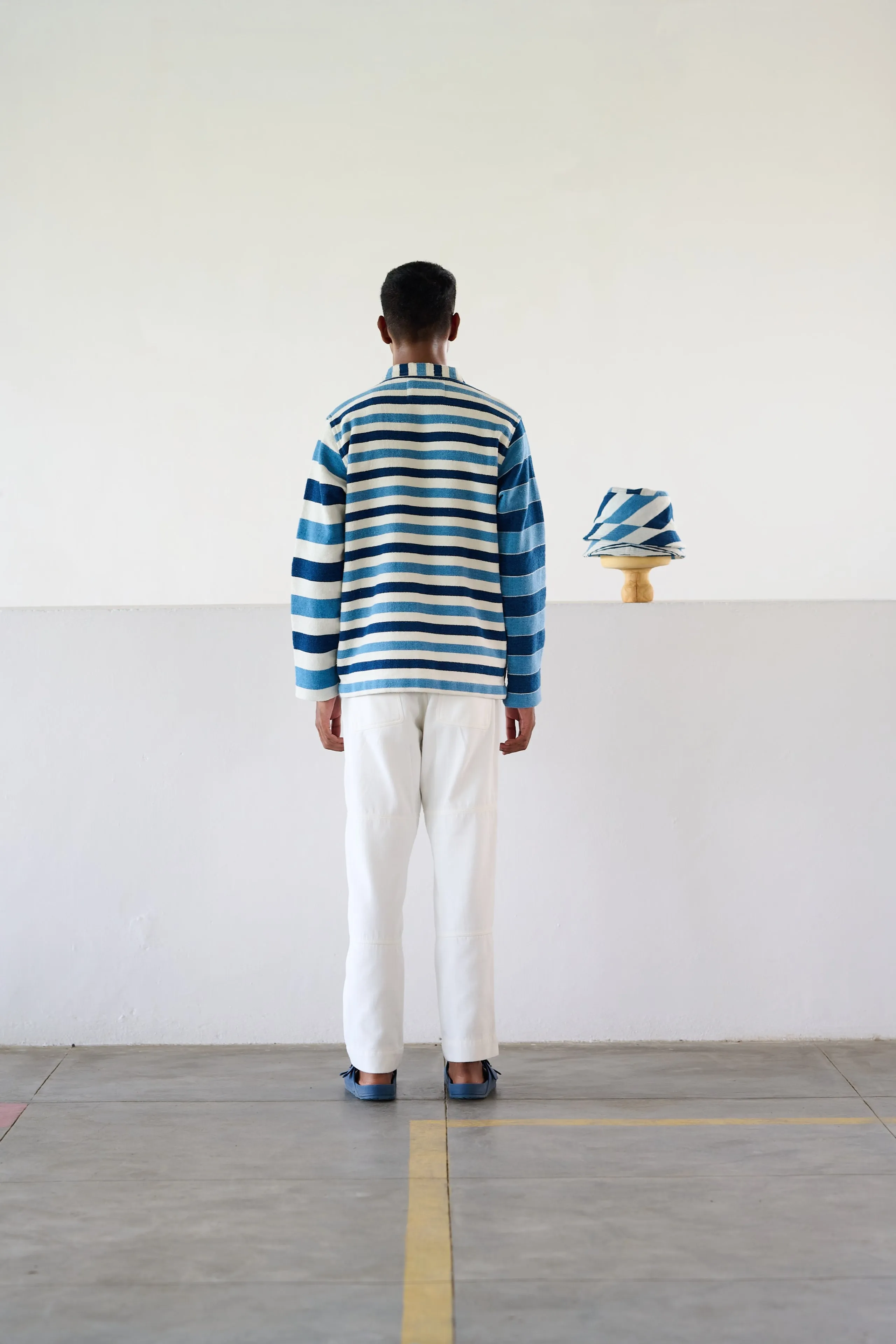 Original Madras Blue Beach Mat Jacket