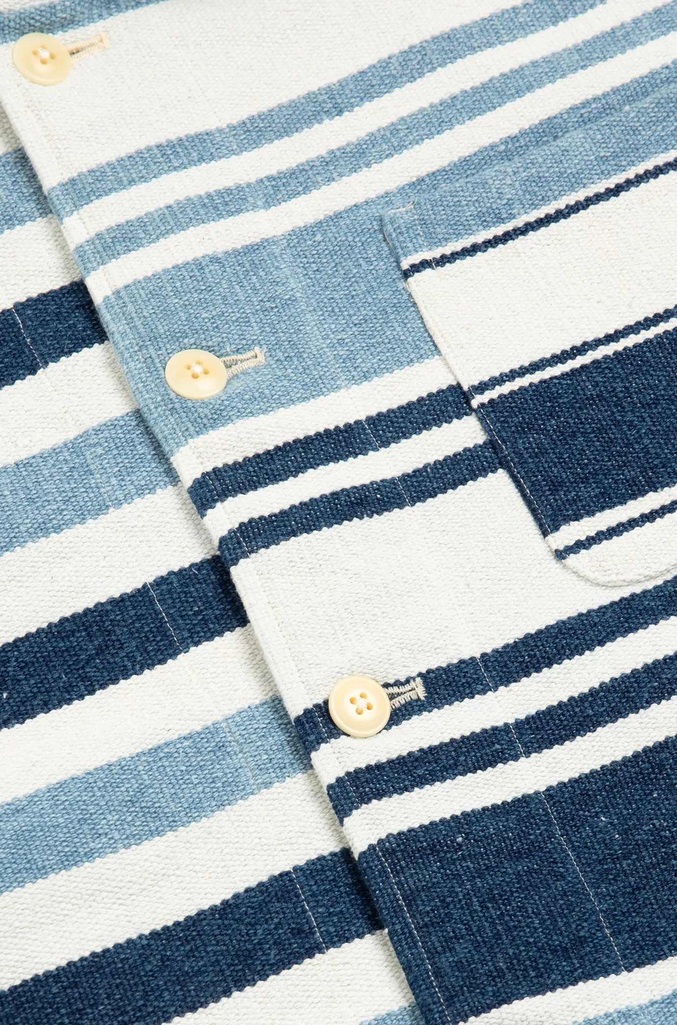Original Madras Blue Beach Mat Jacket