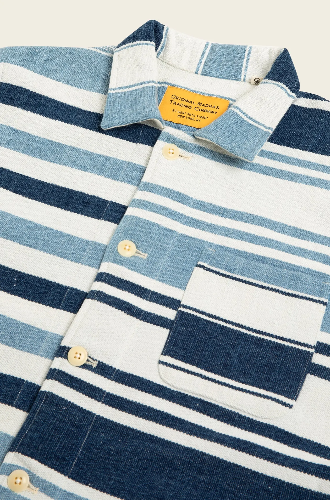 Original Madras Blue Beach Mat Jacket